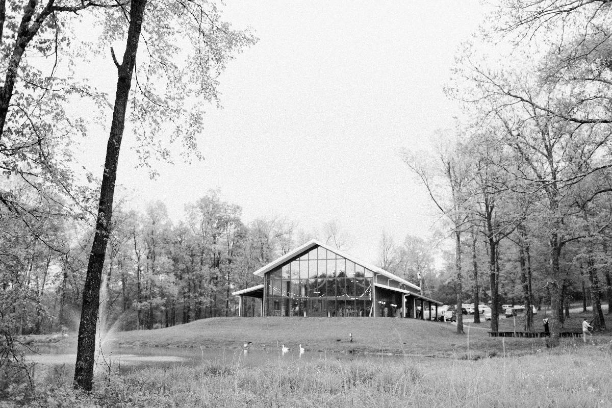 a-black-and-white-image-of-burdoc-farms-a-wedding-venue-in-crofton-ky A black and white image of Burdoc Farms, a wedding venue in Crofton, KY